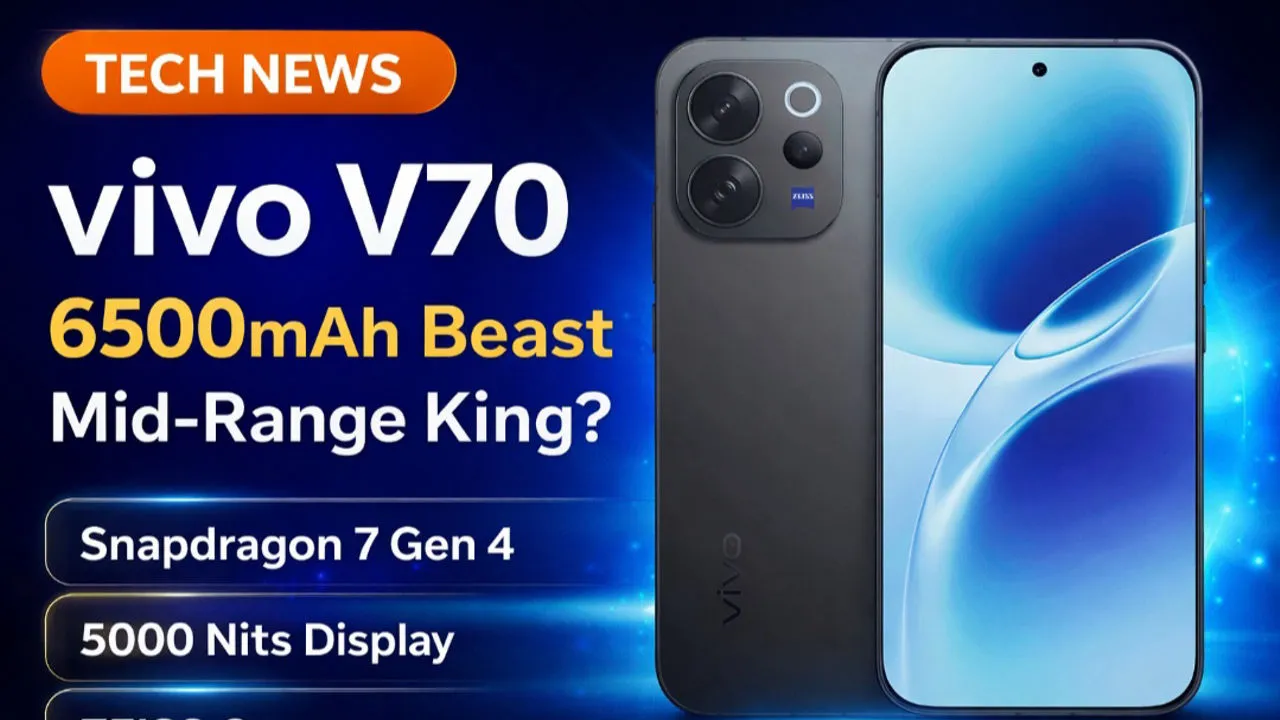 vivo V70 Full Specifications and Review 2026 vivo V70 official design and triple Zeiss camera setup